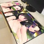 Mrgbest Anime Girl Demon Slayer Kimetsu No Yaiba Rgb Mouse Pad Computer Led Backlight Xxl Surface Mause Pad Keyboard Desk Mat