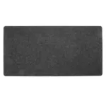 Felt Cloth Mouse Pad Keyboard Cushion Pad Office Home Desk Mice Mat Supplies 630 X 325 X 2mm Large Size Black/ Dark Grey