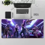 Maiya Quality League Of Legends Kda Kaisa Akali Deskpad Game Mousepad Large Mouse Pad Keyboards Mat