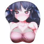 Fffas Wrist Rest Mouse Pad Mat 3d Bust Breast Mousepad Man Japan Table Cushion Pc Mobile Phone Game Sylvie Teaching Feeling