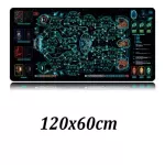 FFFAS 120x60cm Spain Interstellar Check Mouse Pad Mat Table Mousepad for Table Computer Board Role-Playing Games