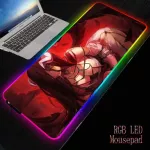 MRGBEST Anime Overlord LED Gaming Mouse Pad RGB Large Gamer Mousepad USB Keyboard Computer Mat Desk Pad for PC Lapcomputer