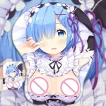 Big Size RE ZERO REM Anime 3D OPPAI MOUSE PAD WRST REST