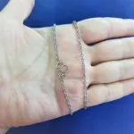 สร้อยคอสแตนเลสแท้ ลายโซ่ตีลาย สร้อยคอห้อยพระ สร้อยคอแฟชั่น สร้อยคอผู้หญิง ผู้ชาย เด็ก ไม่ลอก ไม่ดำ LS002.8