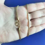 สร้อยคอสแตนเลสแท้ ลายสี่เสา ทองเลเซอร์ สร้อยคอห้อยพระ สร้อยคอแฟชั่น สร้อยคอผู้หญิง สร้อยพระ ไม่ลอก ไม่ดำ LS001.8