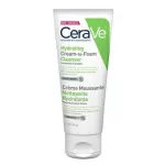 CERAVE Hydrating Cream-to-Foam Cleanser 100ml. เซราวี ครีม ทู โฟม คลีนเซอร์ ทำความสะอาดและล้างเครื่องสำอางขั้นตอนเดียว