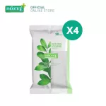 (Pack 4) Smooth E Natural Hygiene Wipes Smooth E -Tissue Reduce the accumulation of 99.99% bacteria, not drying the skin after using 20 sheets.