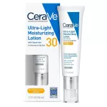 CeraVe Ultra Light Moisturising Lotion Sunscreen SPF30 เซราวี อัลตร้า ไลท์ โลชั่น กันแดด สำหรับผิวบอบบางแพ้ง่าย 50ml.