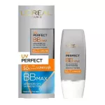 L'Oreal UV Perfect Advanced 12H UV Protector BB Max SPF 50/PA ++ L'Oréal UV perfect BB Max sunscreen, concealed, smooth, 30ml.