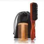 Beard Brush & Comb for Softly and Smoothly, a brush set with a comb for decorating the mustache and beard.