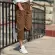 Summer women's work pants, long -sleeved cotton pants, waist, mid -harem pants, eight colors in the city 20906