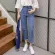 N525 Korean high -waisted jeans, beautiful long -sleeved jeans