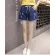Xcute - Shorts Elastic waist is sliced ​​again. Decorated with a little bit of good, beautiful, chic A2037