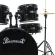 PARAMOUNT PJ-100 Drum 5, Black Black Black / Hi-Hat stand / stand unfolding / unfolding, high / unfolding 16 inches + free drum chair & drums