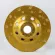 4 "x12T polished diamond cup, rough 412GR Sumo, golden color, easily polished, fast, for polishing concrete floors that are especially hard Diamond cup Concrete diamond cup
