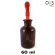 Dropping Bottle Amber Glass ขวดหยดสาร ปากแคบ พร้อมหลอดดูดแก้ว สีชา 60 มิลลิลิตร