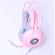 Oker Headset X99 Jack 3.5 "There is black / pink, good work, good sound, very beautiful There is a light on the ear.+With a mic.