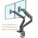 NB G32 อลูมิเนียมอัลลอยด์ 22 "-32" dual LCD LED monitor mount gas spring arm full motion monitor รองรับน้ำหนัก 3-15 กก.