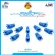 Free delivery Link US-6514 Body head booth Cat5e Cat5e Locking PLUG BOOTS, 10 Blue/Pack