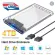 Clear HDD Harddisk SSD 2.5 Inch USB3.0 Hard Drive Enclosure, not including 1 USB cable