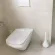 Serindia, modern bathroom brush, ceramic, plastic handle that is put on a vase, plastic bowl, ceramic