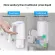Serindia 450ML เครื่องจ่ายสบู่อัตโนมัติแบบไม่สัมผัส LED สมาร์ทอินฟราเรด Motion Sensor อุปกรณ์ซักผ้าห้องครัวห้องน้ำโฟมเครื่องซักผ้ามือ