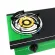 Oxygen gas stove in front of a double head glass Double brass head model X-4600 black-green