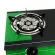 Oxygen gas stove in front of the safety glass Turbo/Infrared model, model X-3500, black-green