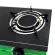 Oxygen gas stove in front of the safety glass Turbo/Infrared model, model X-3500, black-green