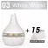 300ML USB Humidifier Electric L Therapy Wood Grain Ultrasonic Air Difr with 7 CRS LITS for Hoffice Car