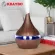 Baybo 300ml USB Electric Air Difr Wood Grain Ultrasonic Humidifier Cool Mist Maer with 7 CRS Lits for Home