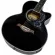 Kazuki 39 -inch electric guitar, concave neck, model KZ39ce, black + built -in cable location