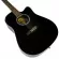 Fantasia, airy guitar 41 "model C41BK, black, free, free guitar strap machine