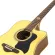 HUN 3SD, 41 -inch acoustic guitar, rosewood neck, rosewood/sapol wood + use D'Addario ** Chromium knob with cover ** + SET 4