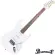 PARAMOUNT PE100 Electric guitar Strat 22 Freck White, Picklie, Linkle Coil + Free Rocking ** Beginner Electric Guitar **