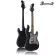 Paramount กีตาร์ไฟฟ้า HSS ทรง Strat ปิ๊กการ์ดอะลูมิเนียม เคลือบด้าน รุ่น EST-BKM ** ใช้สาย D'Addario **