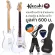 KAZUKI electric guitar, Strat 22 Freck, SSS, BKZ-ST01 + free guitar bag & sash & jack strap & lever