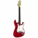 Paramount EGT100MRD electric guitar, red, metal + free bag
