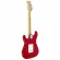 Paramount EGT100MRD electric guitar, red, metal + free bag