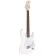 PARAMOUNT PE100 Electric guitar Strat 22 Freck White Pickle Sinkle Coil + Free Bag & Lean ** Beginners' Guitar Sells **