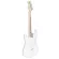 PARAMOUNT PE100 Electric guitar Strat 22 Freck White Pickle Sinkle Coil + Free Bag & Lean ** Beginners' Guitar Sells **