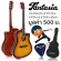 Fantasia 41 inch guitar, concave neck, QAG411M + free, free guitar bag & kapo & picking ** new acoustic guitar **