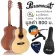 PARAMOUNT MI-01, airy guitar 36 inches, spruce / Mahogany + free, free bag, sponge bag, MB36 / Kapo / Pick ** Travel G