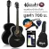 KAZUKI 39 -inch Guitar, OM style, KZ39, Black + Free, Airy Guitar Bags & Guitar Wipes & Guitar Wipes &