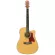 PARAMOUNT 41 inch electric guitar, concave neck with a built -in strap machine, F650CEQN, wood color + free, free guitar bag & cable