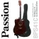 Passion BPS41C กีตาร์โปร่ง 41 นิ้ว ทรง Dreadnought คอเว้า ไม้ลินเดน + แถมฟรีกระเป๋ากีตาร์โปร่ง & ปิ๊ก ** กีตาร์โปร่งมือใ