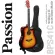 Passion BPS41C กีตาร์โปร่ง 41 นิ้ว ทรง Dreadnought คอเว้า ไม้ลินเดน + แถมฟรีกระเป๋ากีตาร์โปร่ง & ปิ๊ก ** กีตาร์โปร่งมือใ