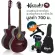 Kazuki 39 -inch acoustic guitar, concave neck, model KZ39C, red wine color + free guitar bags & cable sets & cap