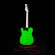 Kazuki Neon Mini TL กีตาร์ไฟฟ้า ทรง Mini Tele 22 เฟร็ต ไม้เบสวู้ด ปี๊กอัพซิงเกิ้ลคอยล์ สีนีออน + แถมฟรีสายแจ็คเรืองแสง ** ประกัน 1 ปี **