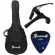 PARAMOUNT QAG501E 41 -inch electric guitar, Taylor shape, top -tops, top -coated, tuner, built -in tuner + free guitar bag & kapo & pick